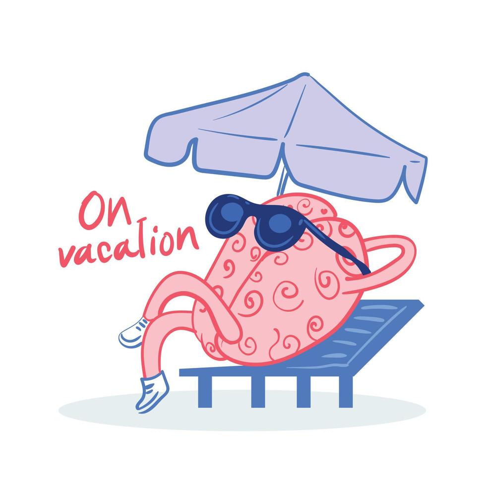 On vacation vector art design, Travel t-shirt design