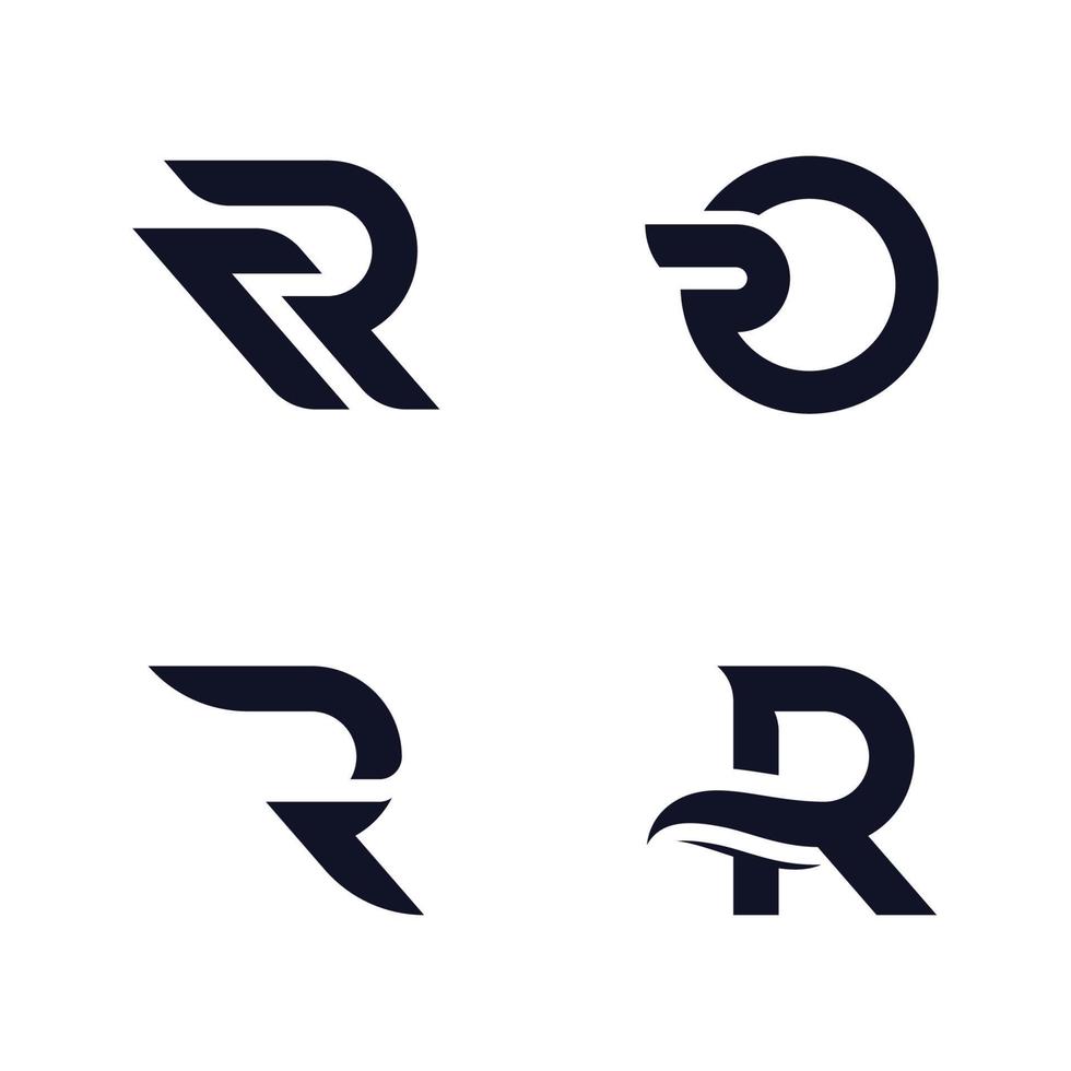 Letter R logo design Logo template, Creative R logo vector symbol