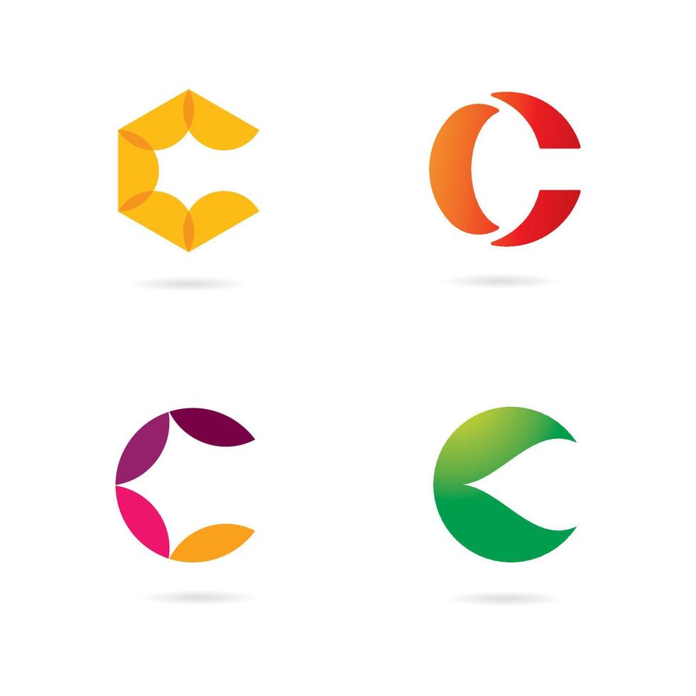 Creative C Logo icon initials based Letters in vector. vector