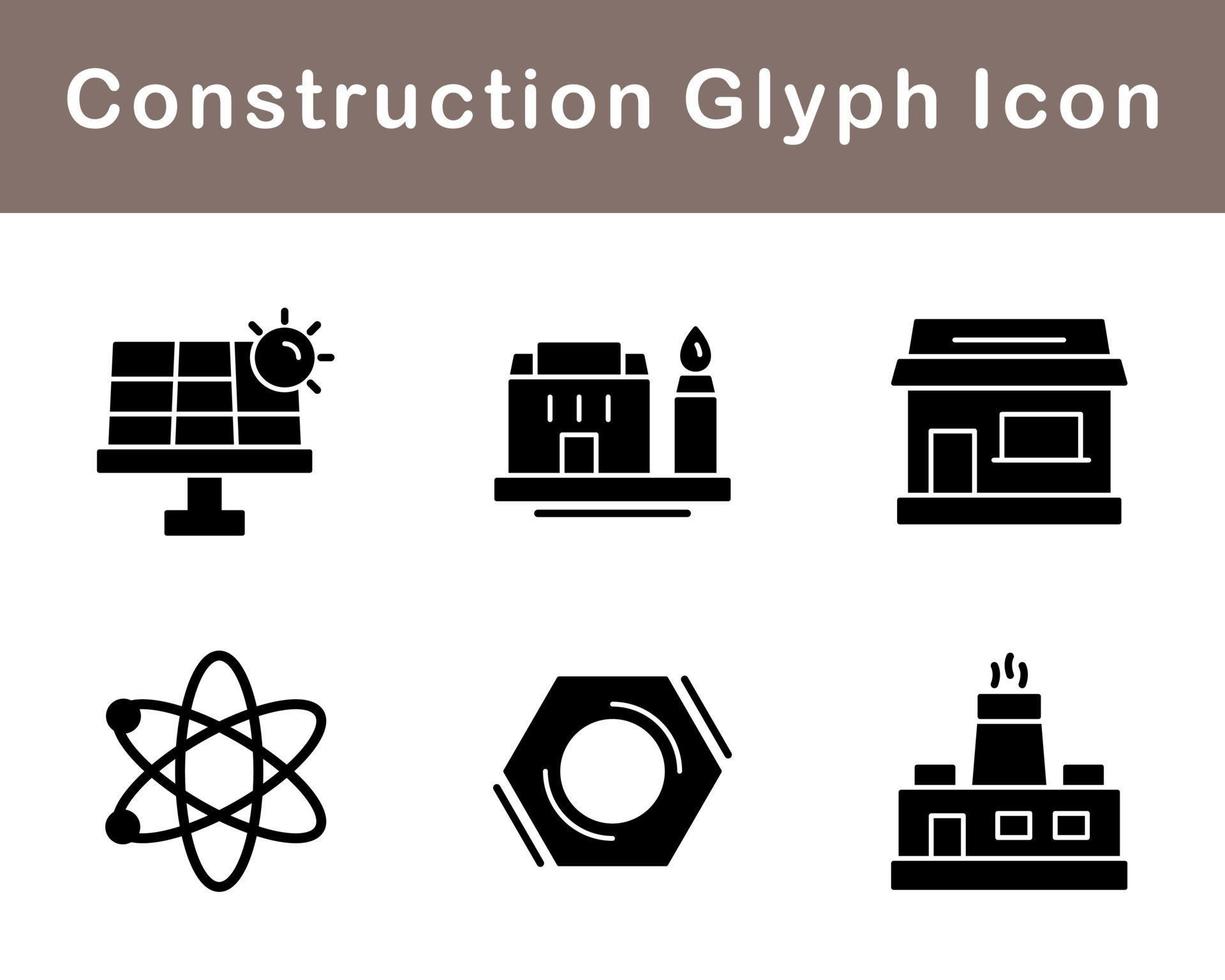 conjunto de iconos de vector de construcción