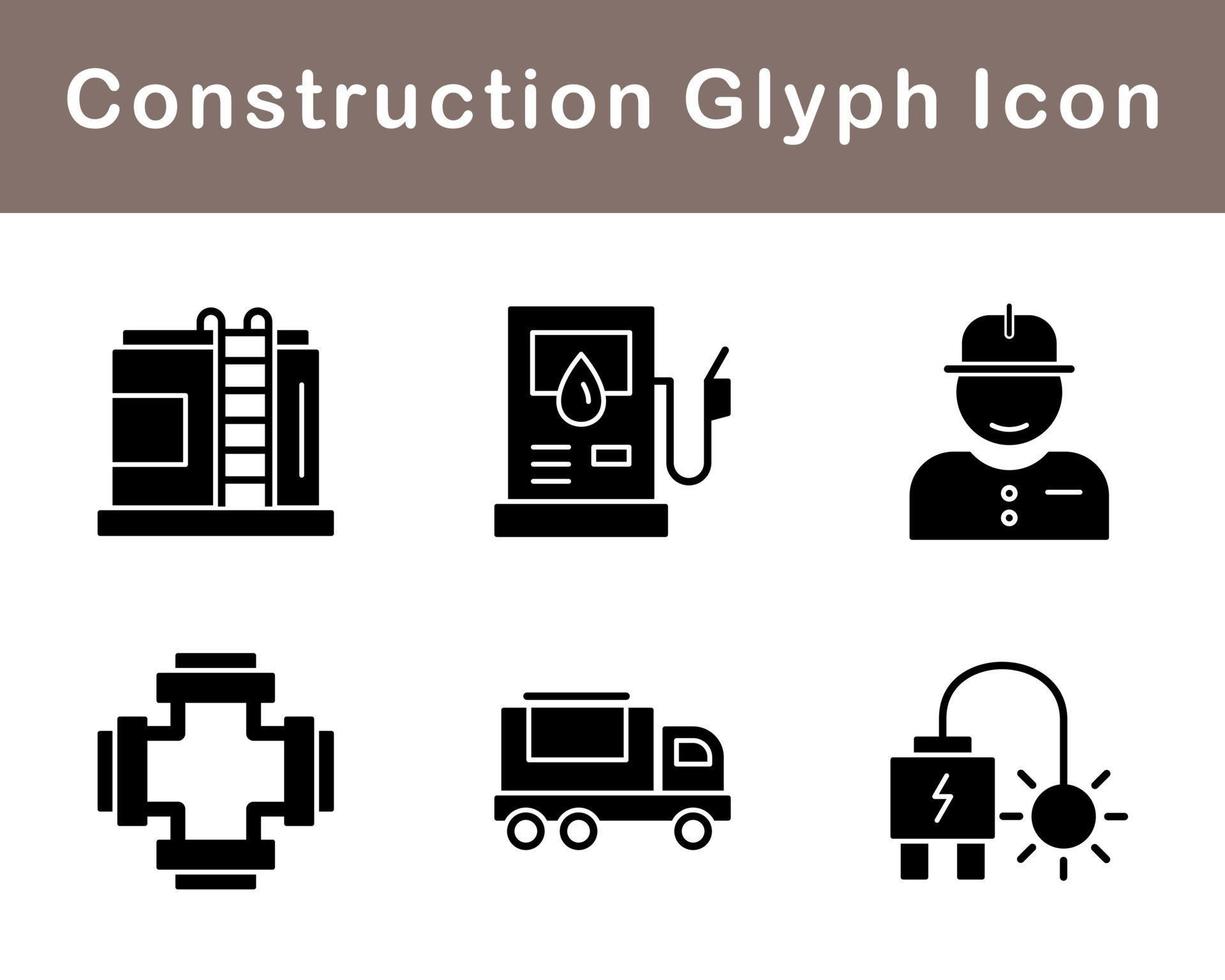 conjunto de iconos de vector de construcción