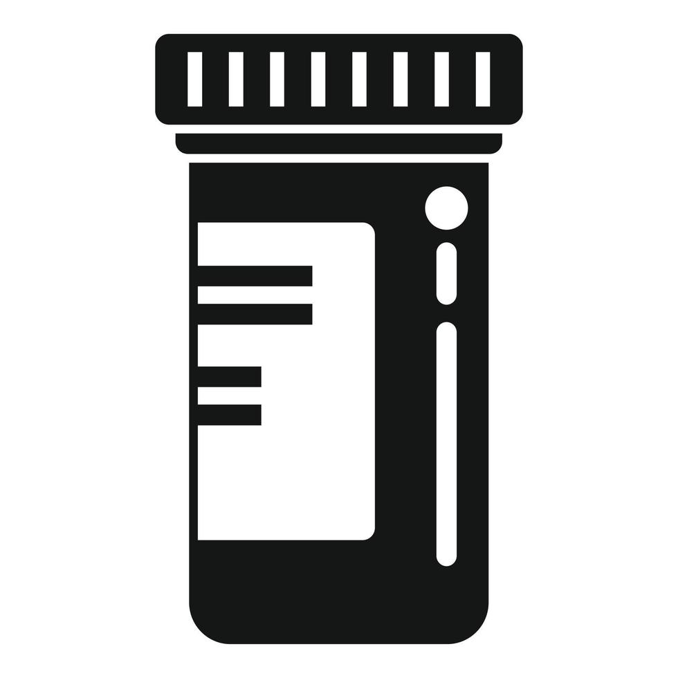 Drug bottle icon simple vector. Bacteria disease vector