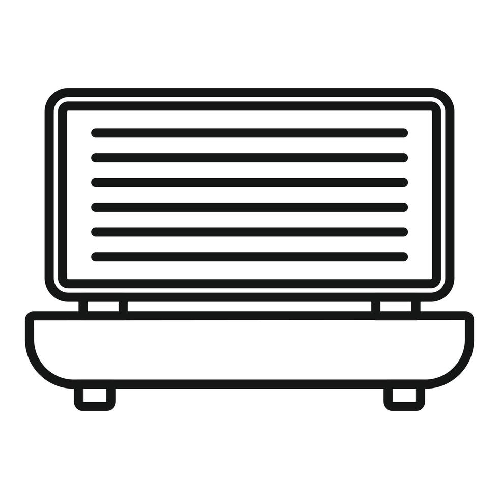 Sunlight solarium icon outline vector. Spa salon vector