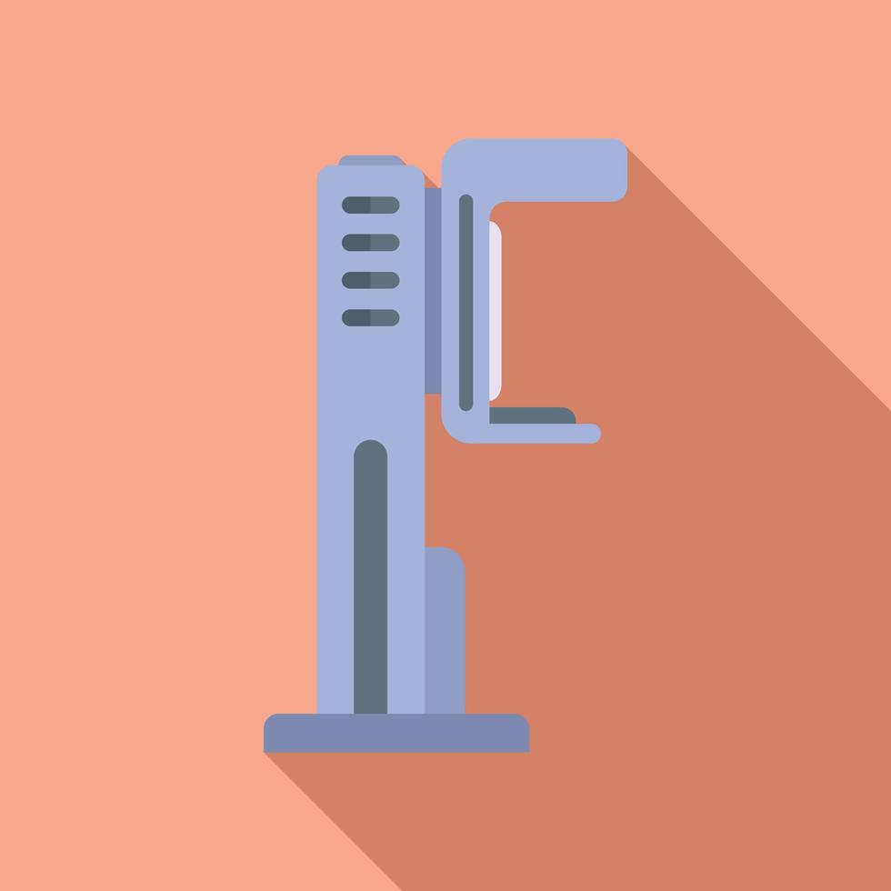 Breast mammography machine icon flat vector. Health cancer vector