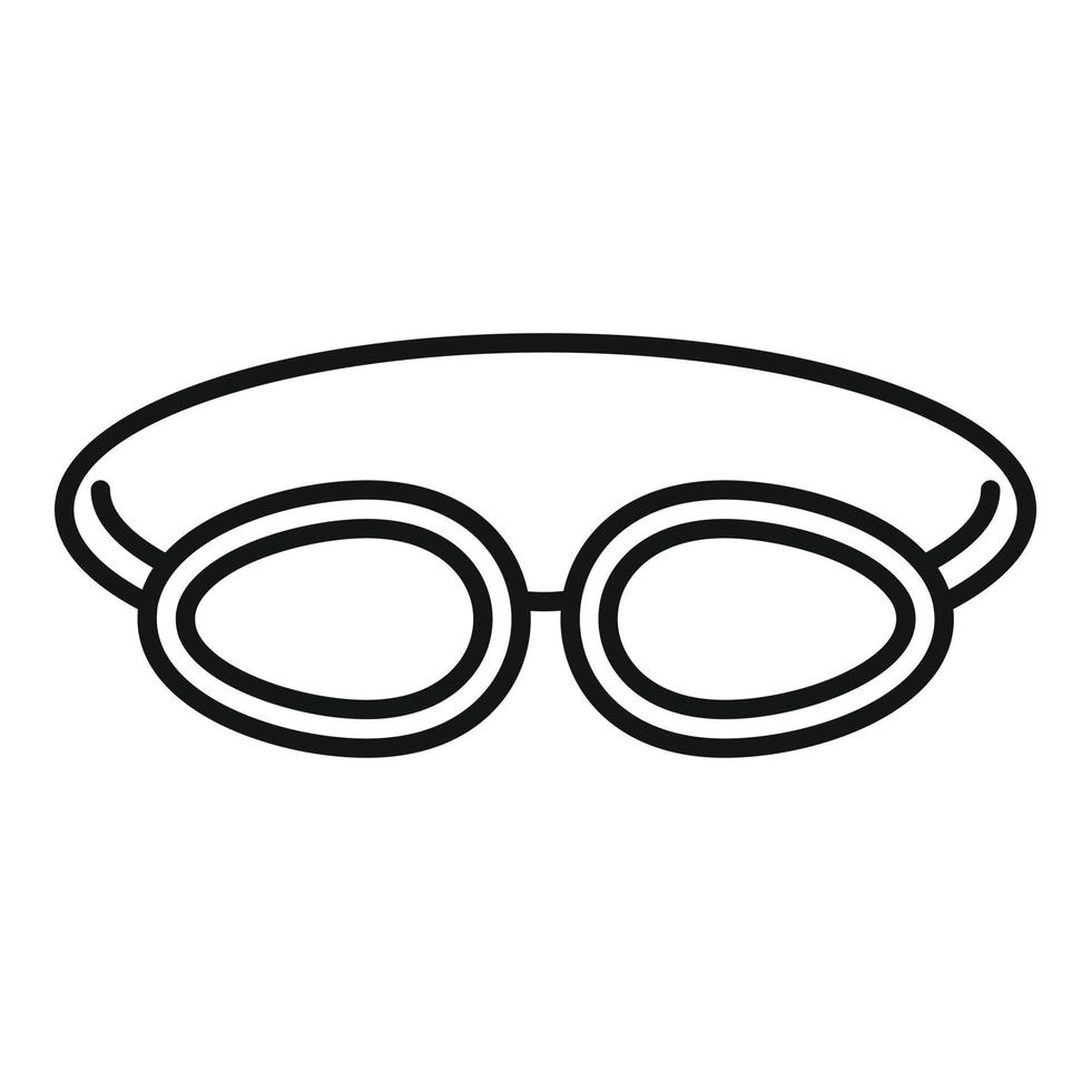 Solarium protection glasses icon outline vector. Spa sun vector