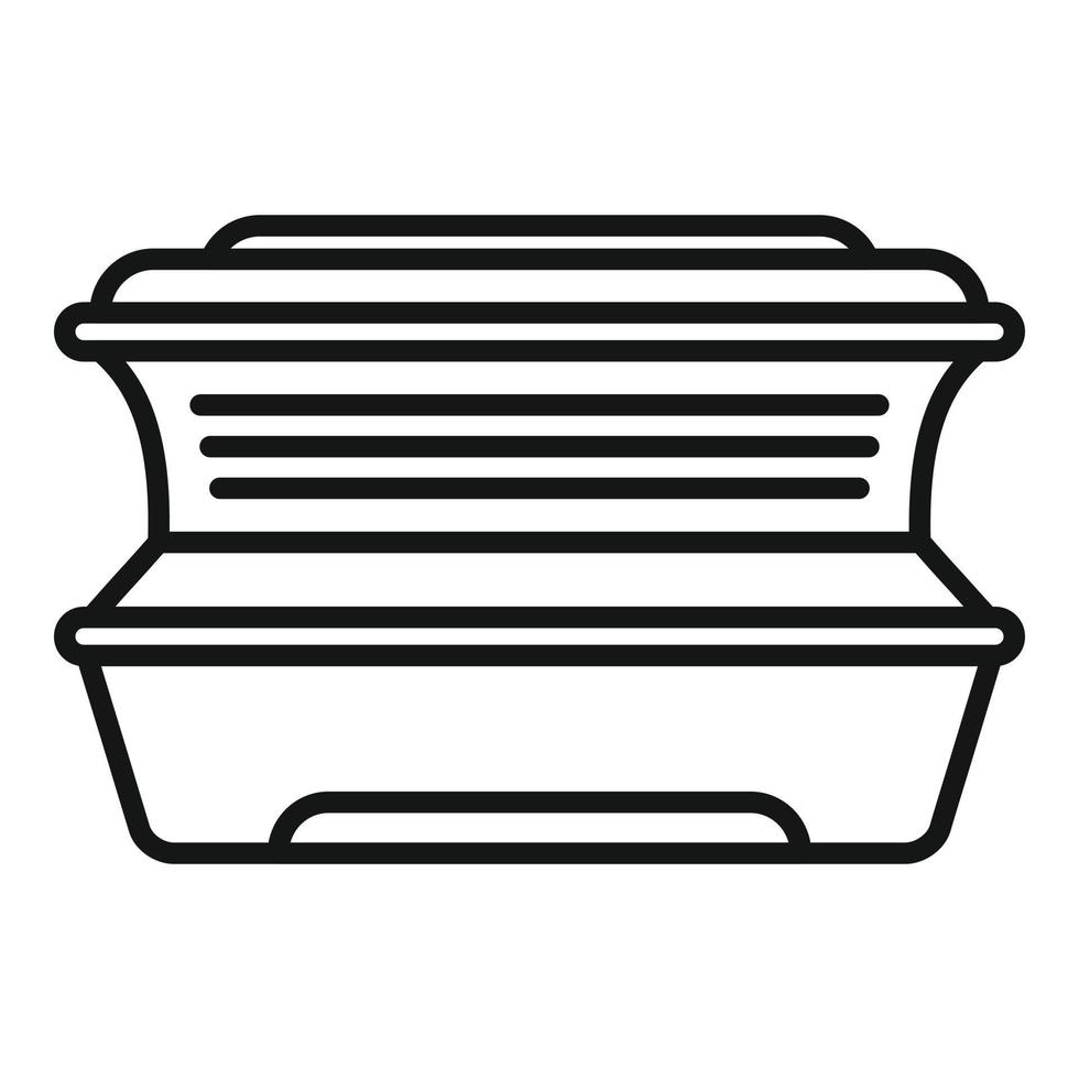 Solarium machine icon outline vector. Spa salon vector