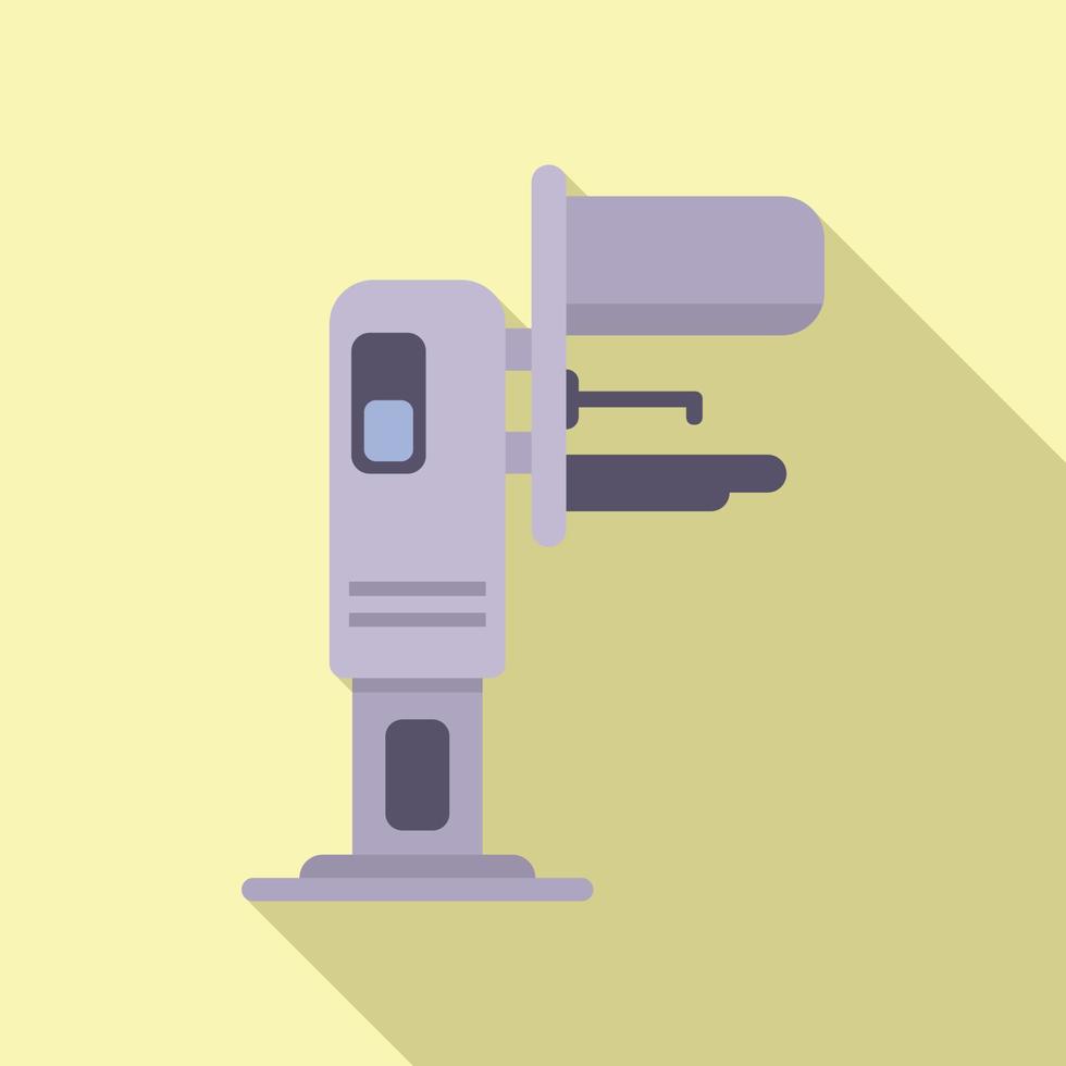 Clinic mammography machine icon flat vector. Patient lab vector