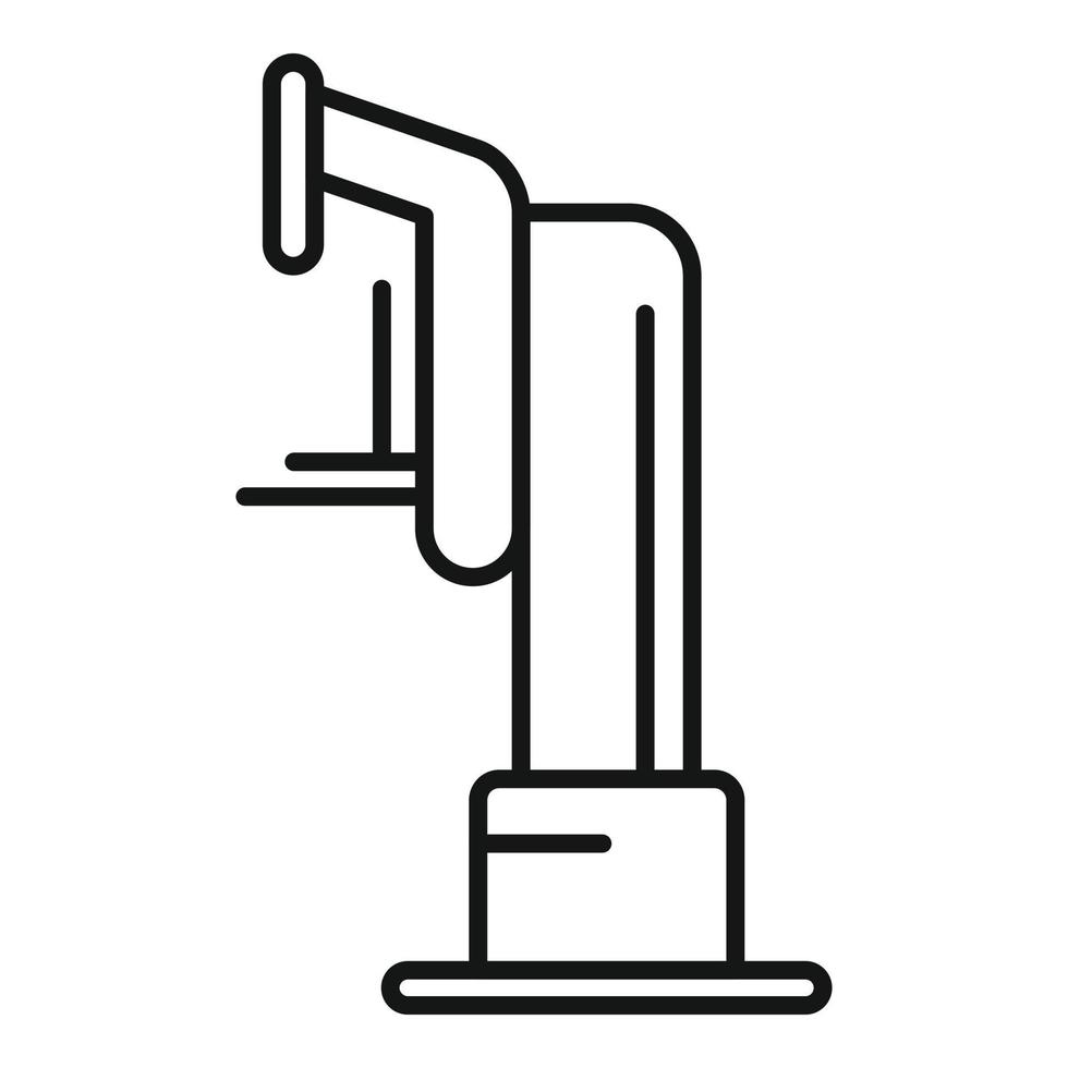 Mammogram machine icon outline vector. Breast health vector