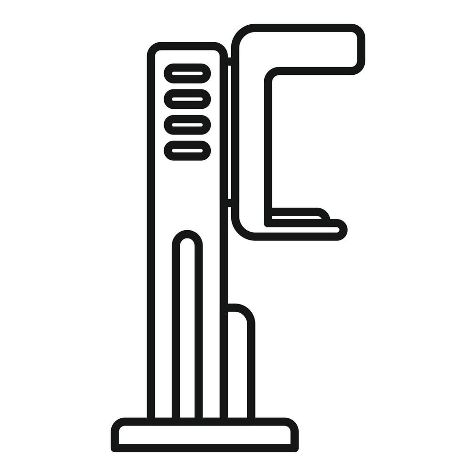 Breast mammography machine icon outline vector. Health cancer vector