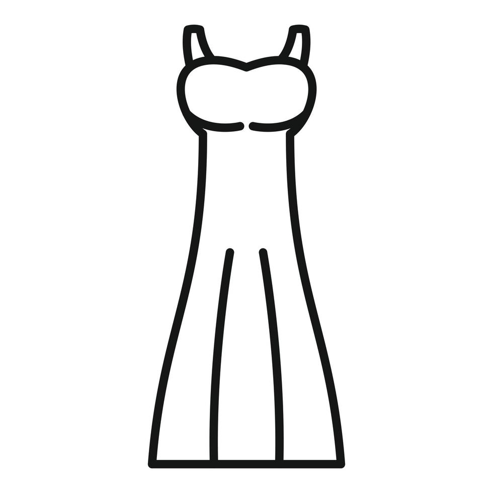 Wedding dress accessories icon outline vector. Bridal veil vector