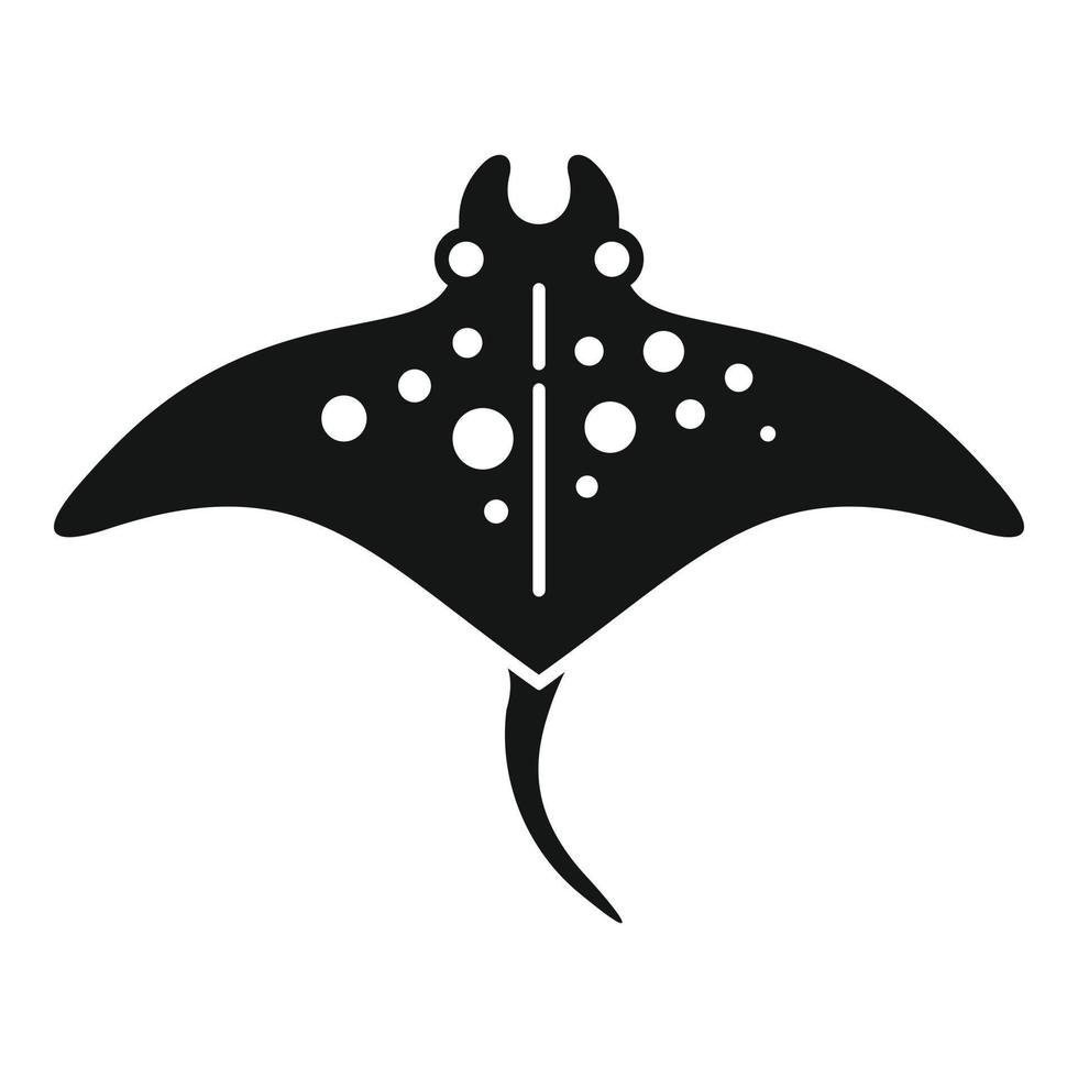 Wing stingray icon simple vector. Fish animal vector