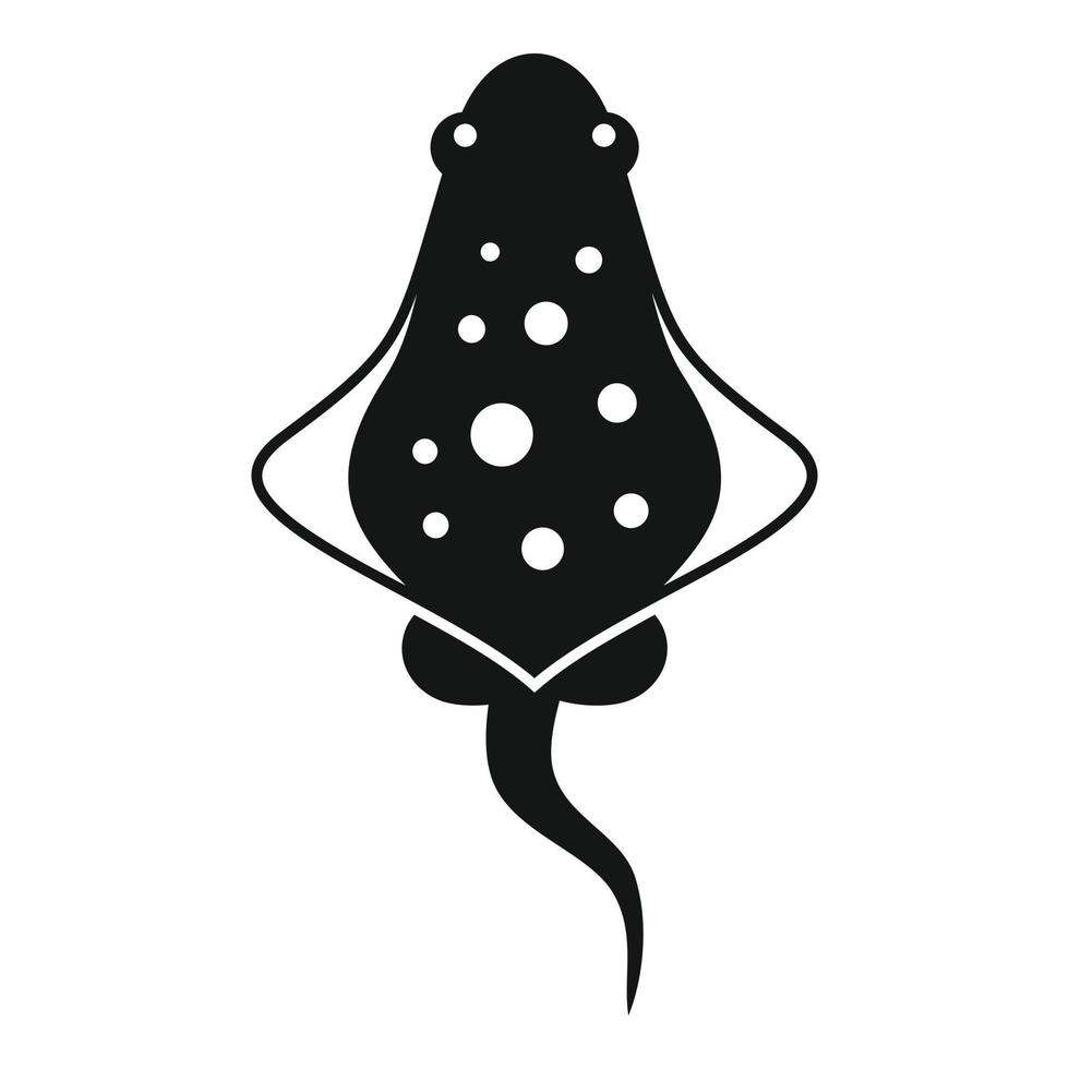 Stingray fish icon simple vector. Animal ray vector