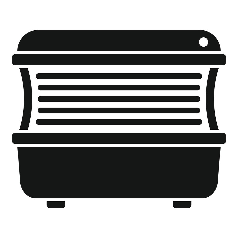 Ultraviolet solarium icon simple vector. Sun bed vector