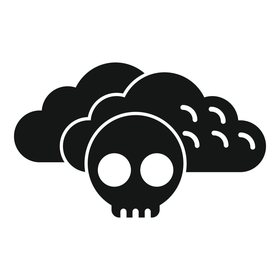 Malware cloud data icon simple vector. Virus error vector