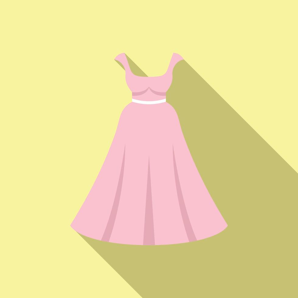 maniquí Boda vestir icono plano vector. novia velo vector