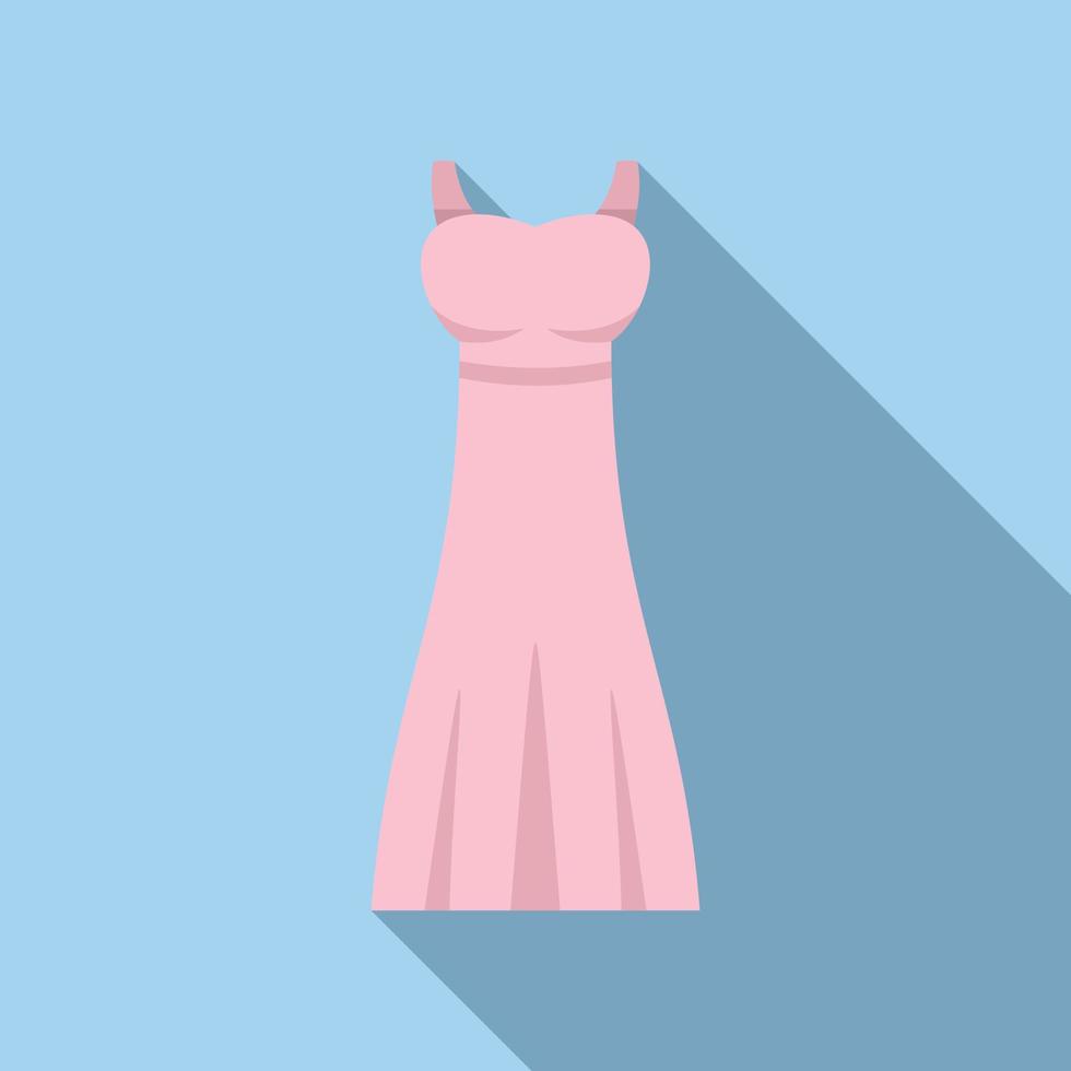 Wedding dress veil icon flat vector. Bridal woman vector