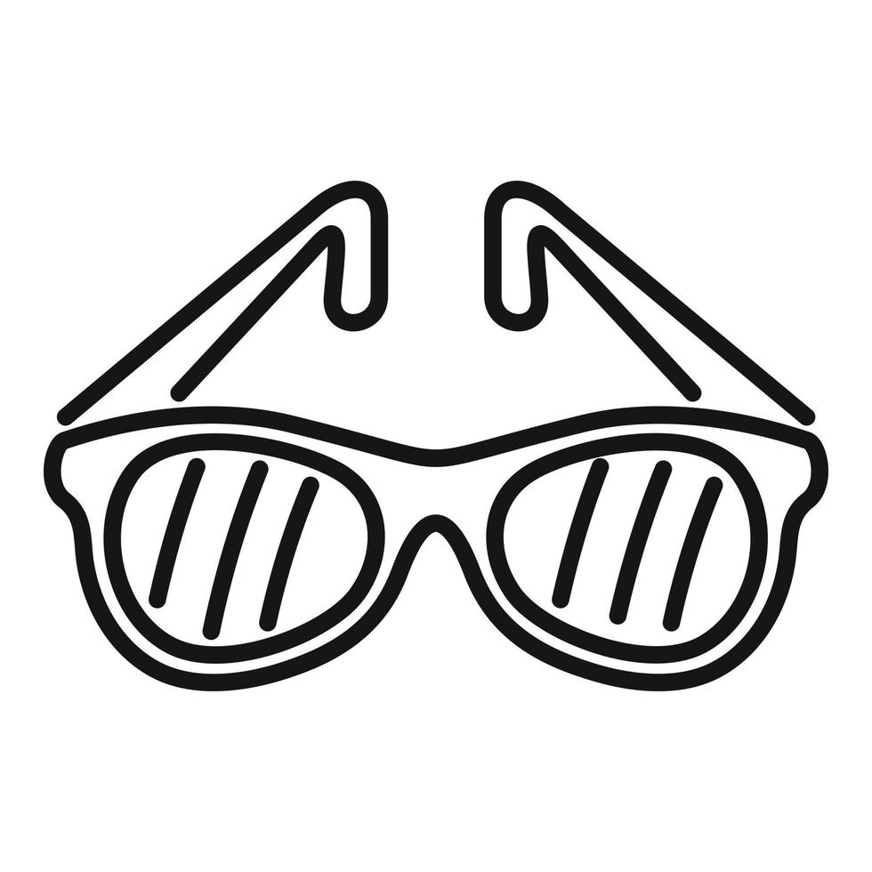 Summer sunglasses icon outline vector. Water park vector