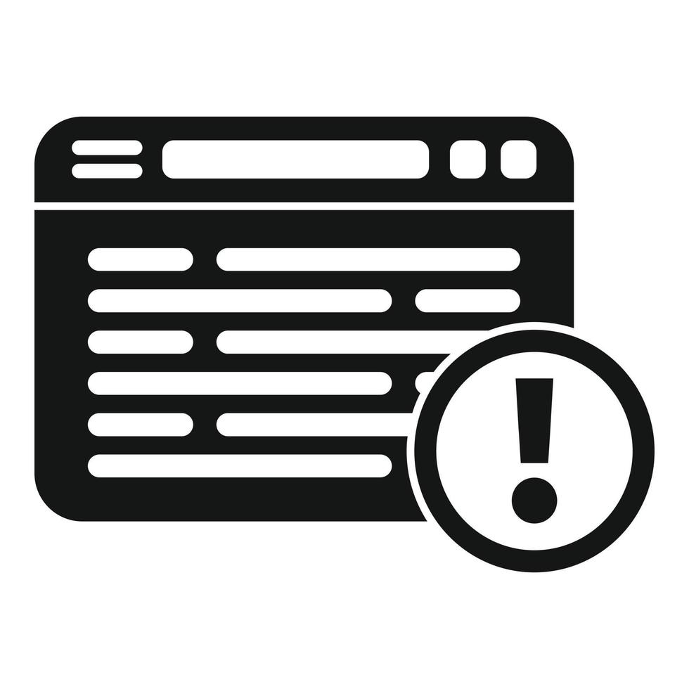 Online fraud icon simple vector. Hacker error vector