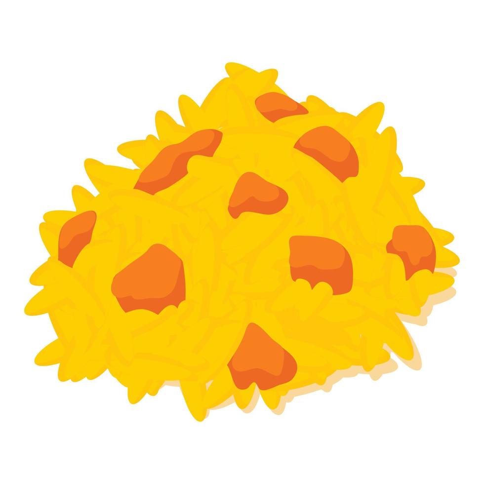 Indian cuisine icon isometric vector. Traditional indian dish hyderabadi biryani vector