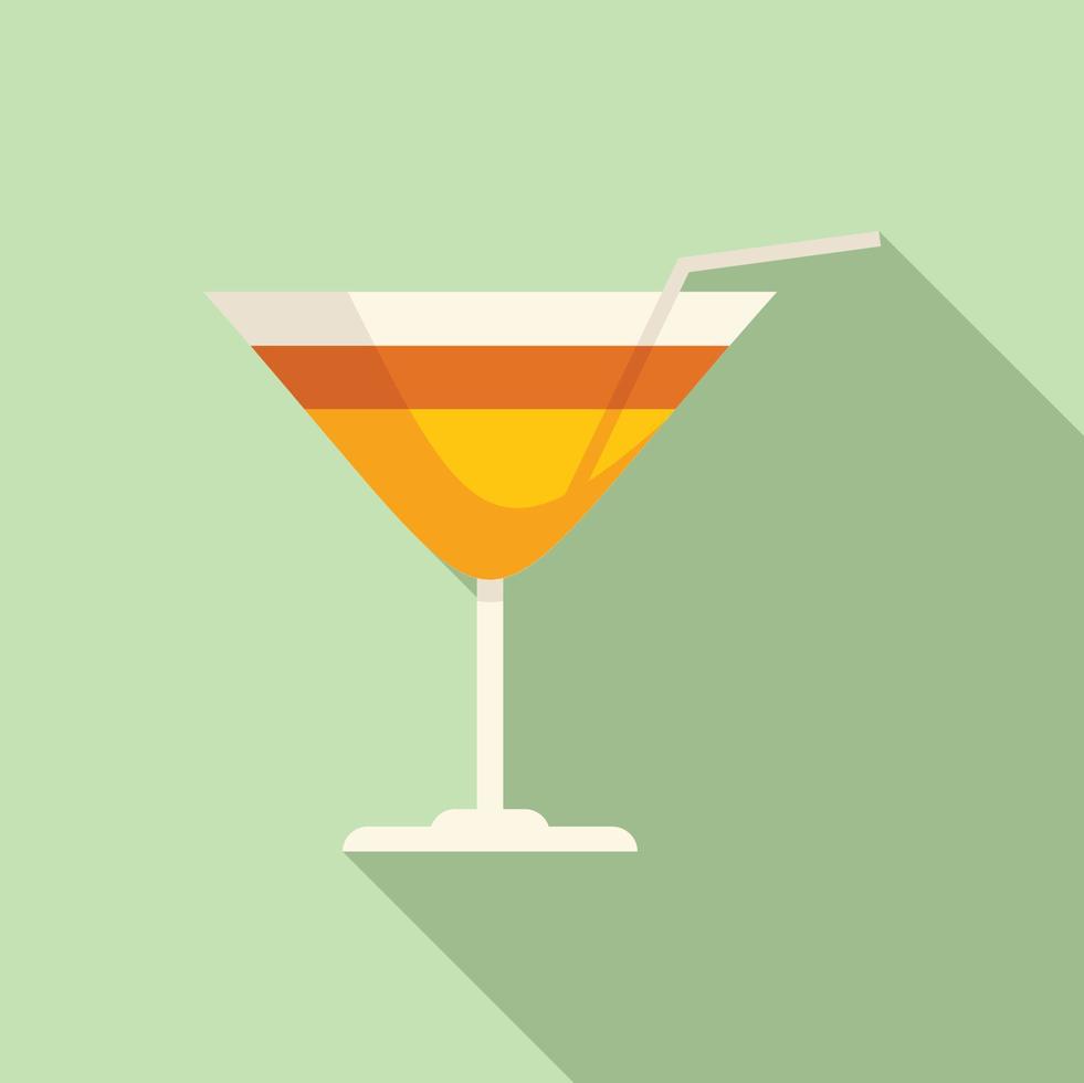 Water park cocktail icon flat vector. Aqua pool vector