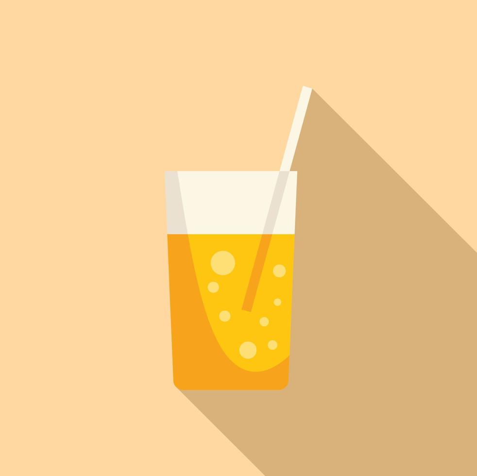 Summer soda icon flat vector. Water park vector