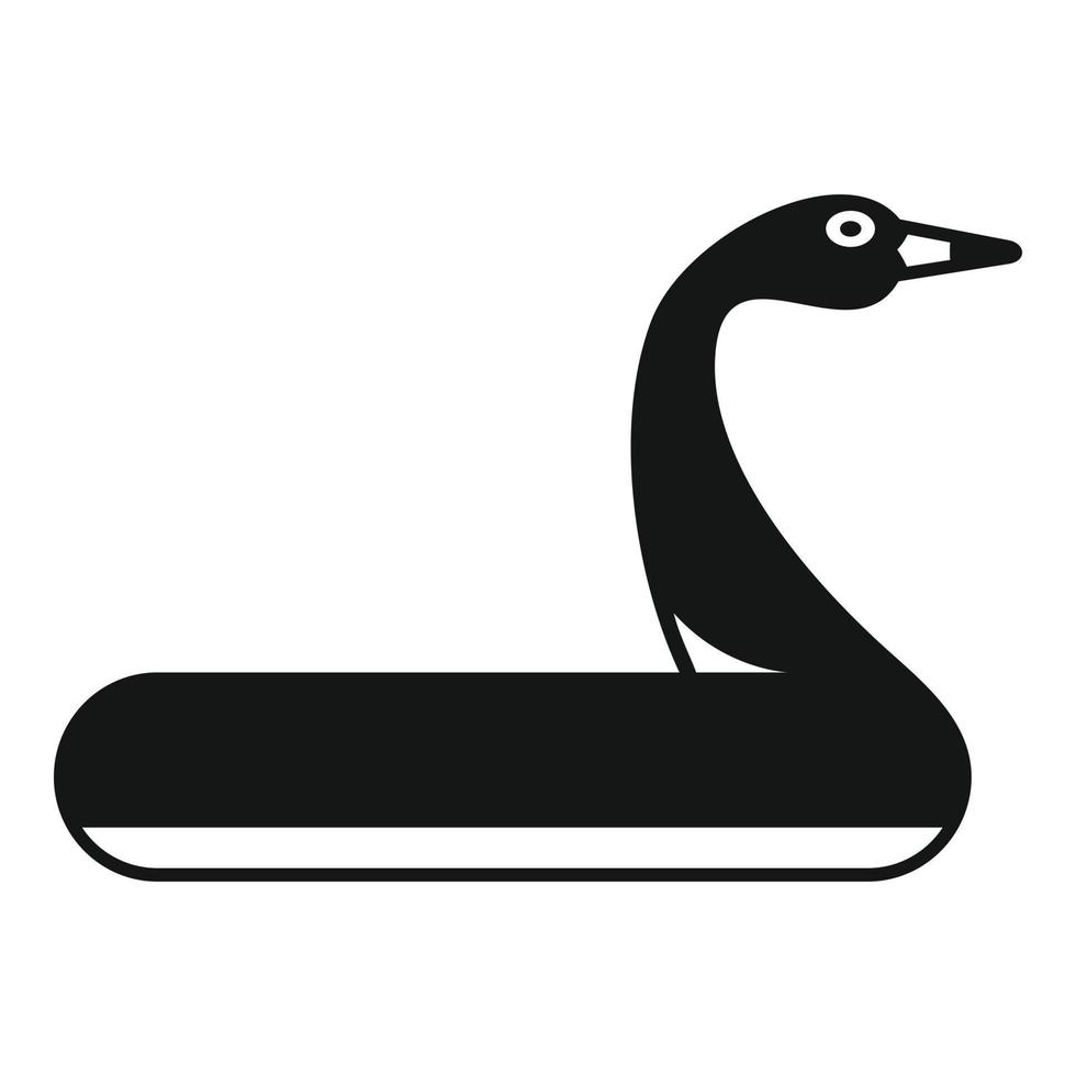 Flamingo inflatable ring icon simple vector. Water park vector