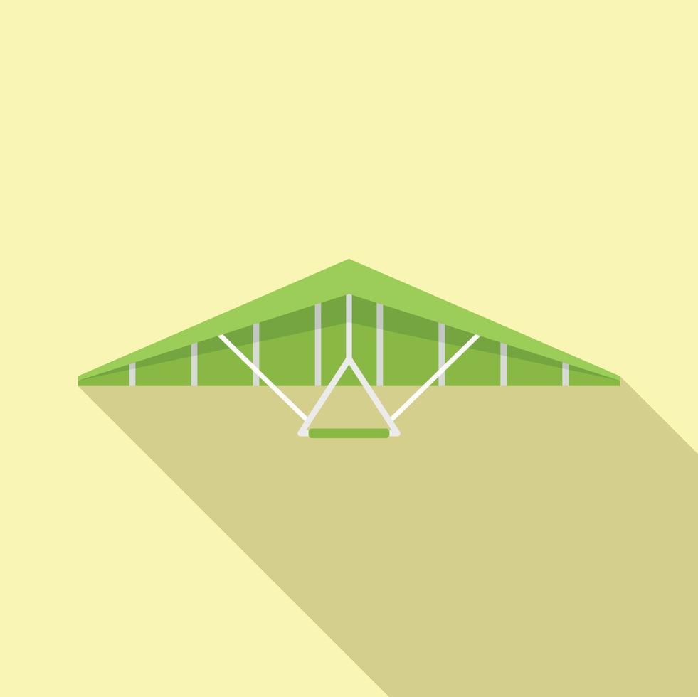 Para glider icon flat vector. Air fly vector
