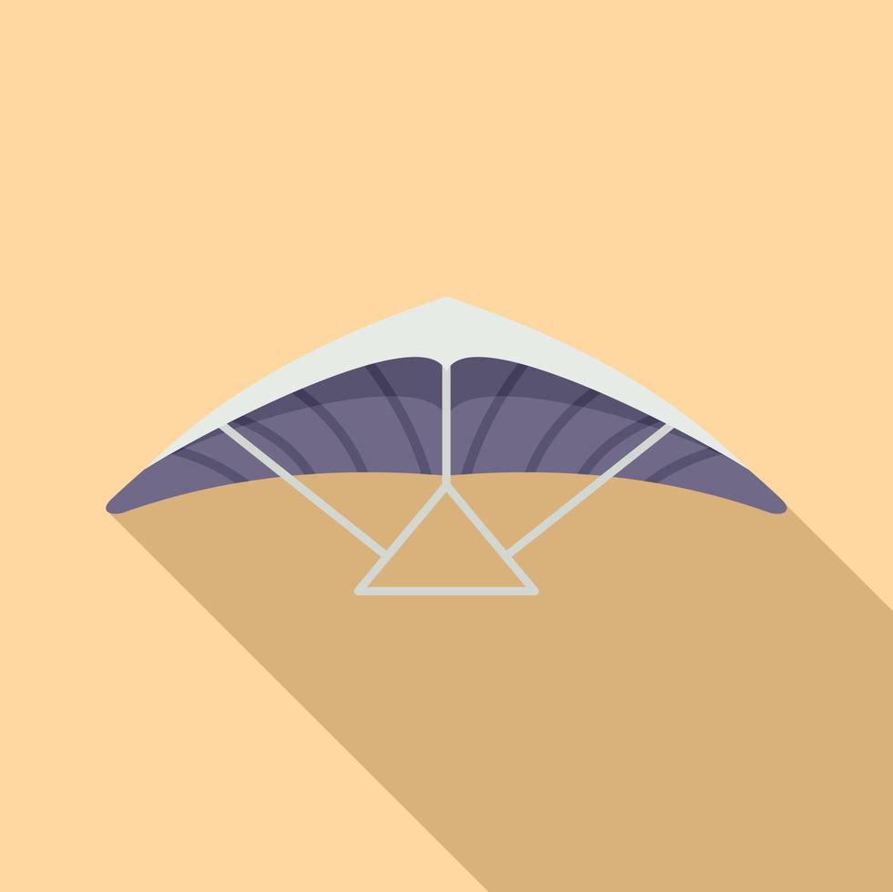 Gliding icon flat vector. Air hang vector