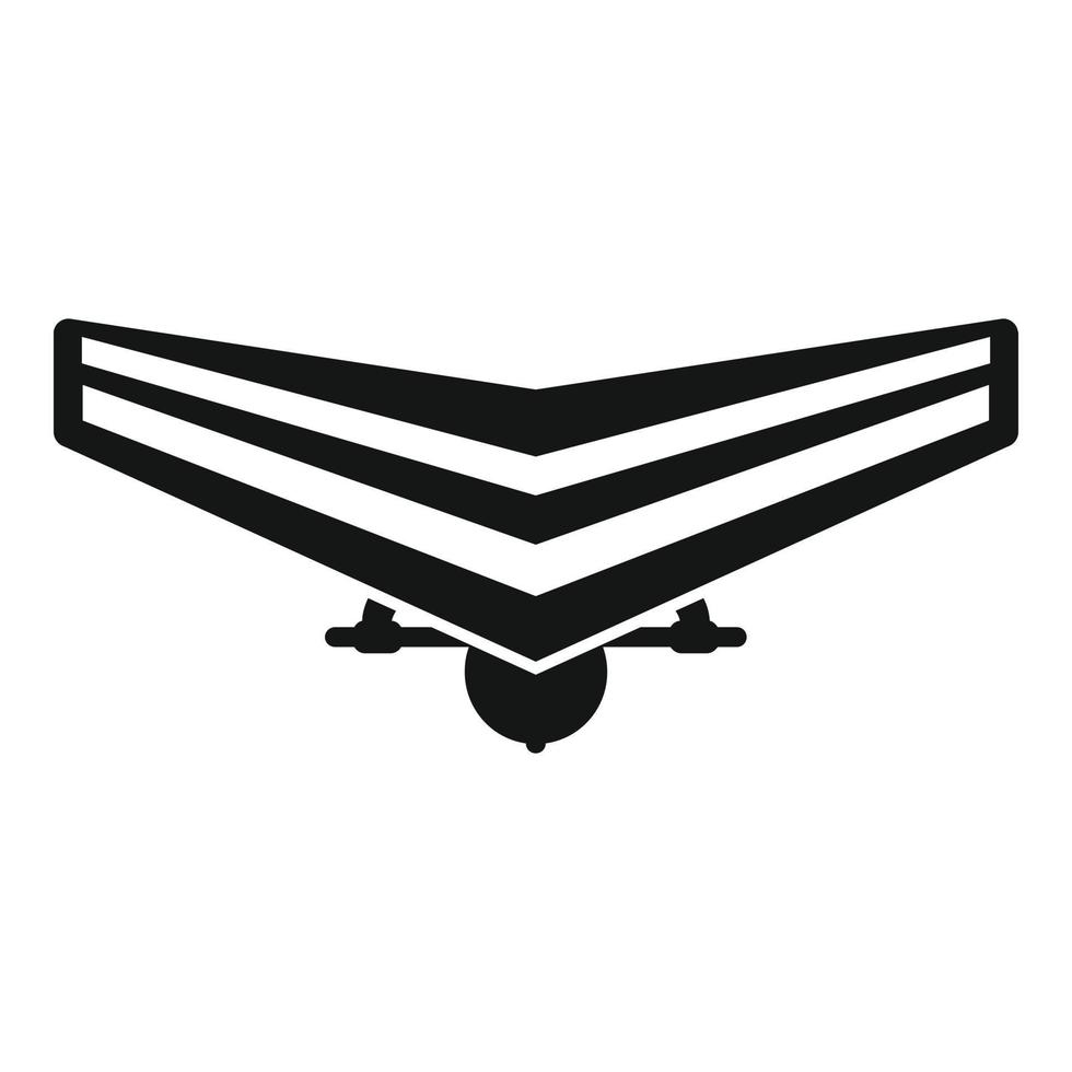 Man hang glider icon simple vector. Para air vector
