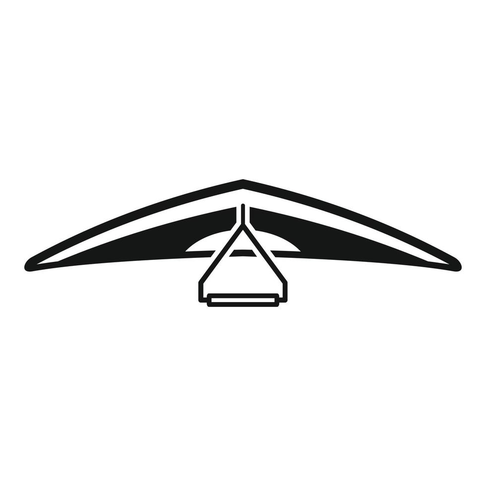 Glasses hang glider icon simple vector. Para air vector