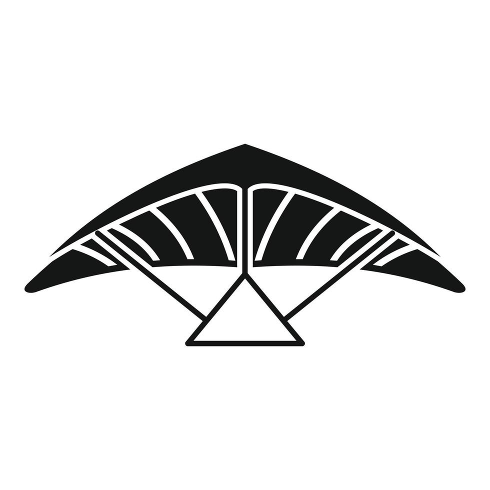 Air glider icon simple vector. Fly man vector