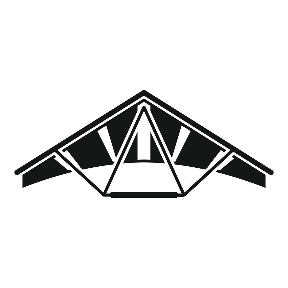 Hangglider icon simple vector. Para air vector