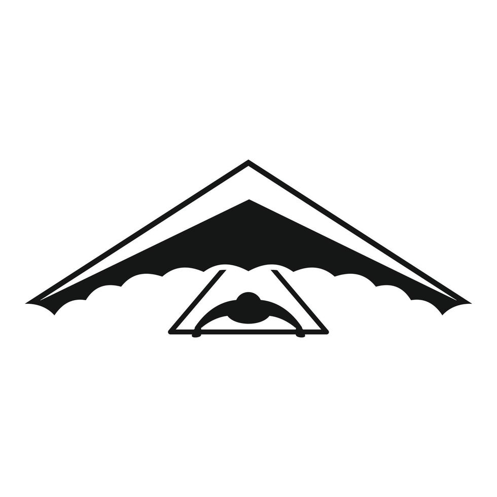 Fly glider icon simple vector. Para air vector