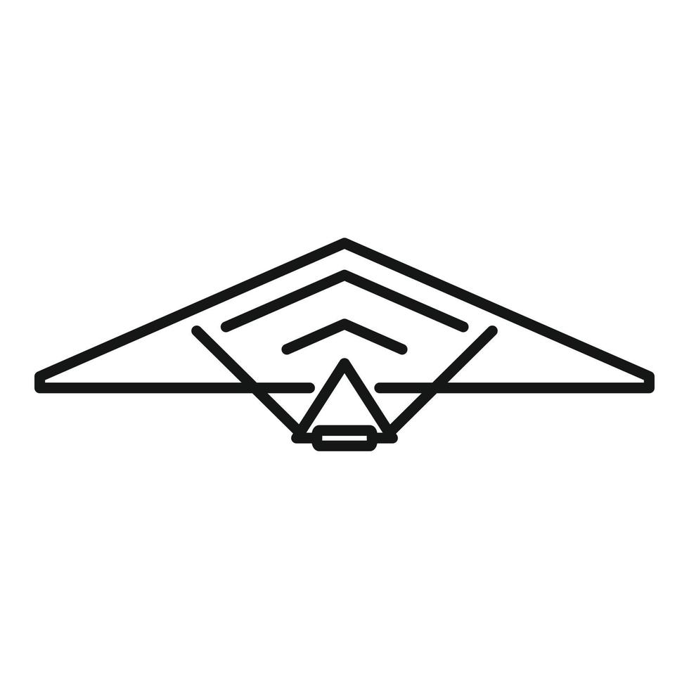 Gliding icon outline vector. Air hang vector