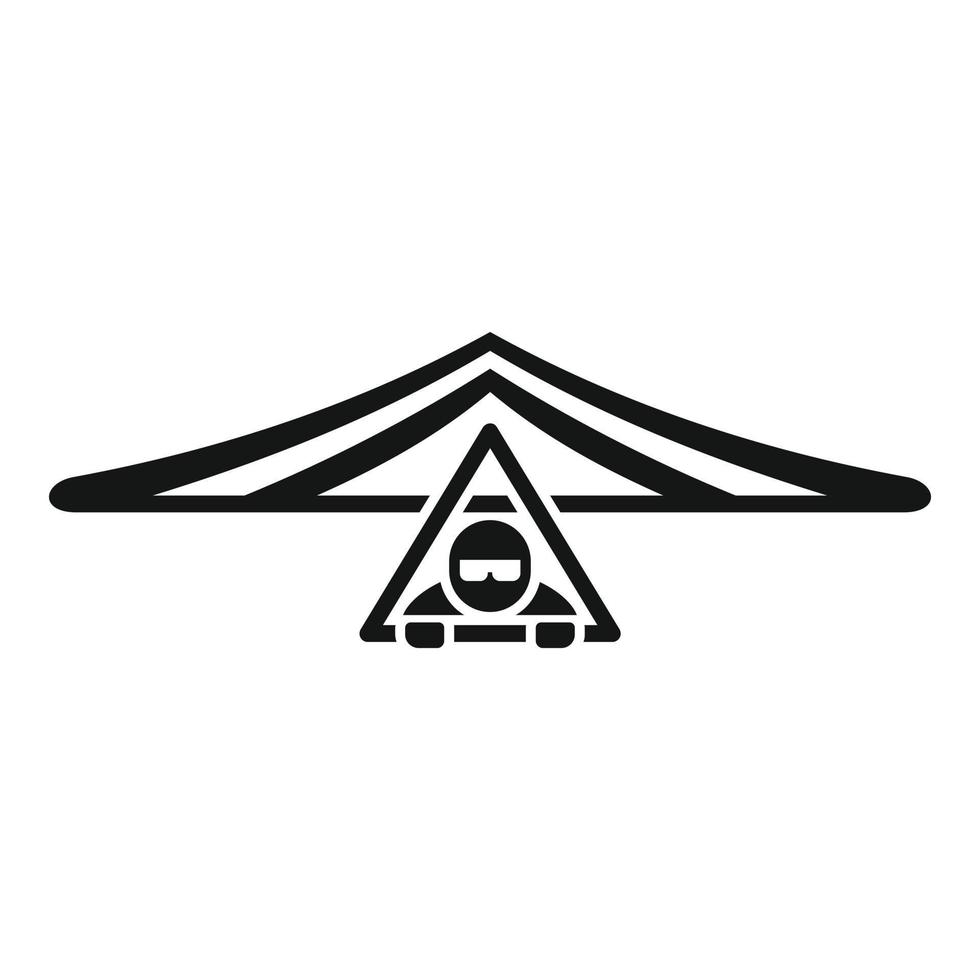 Air plane icon simple vector. Para fly vector