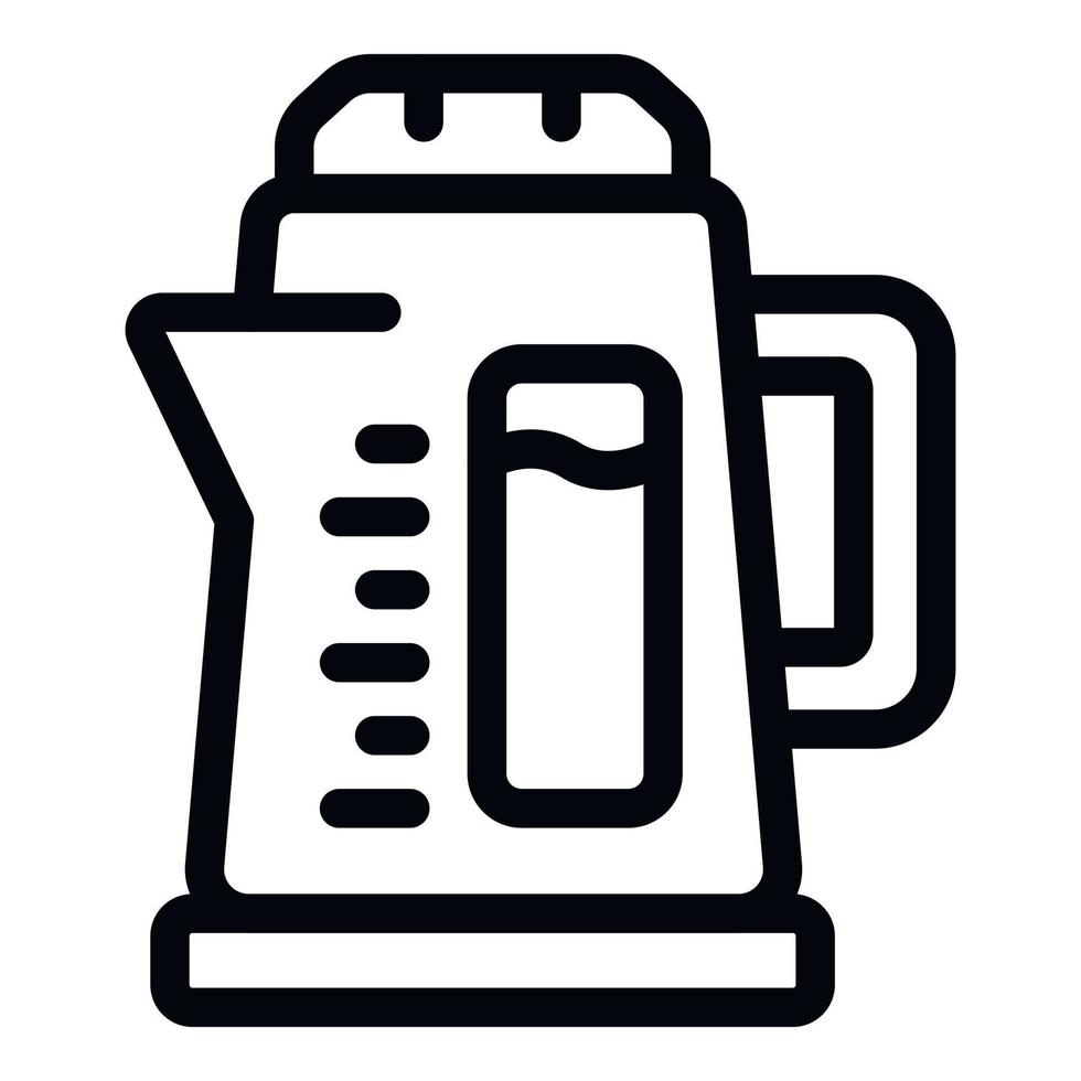 House kettle icon outline vector. Home cooking vector