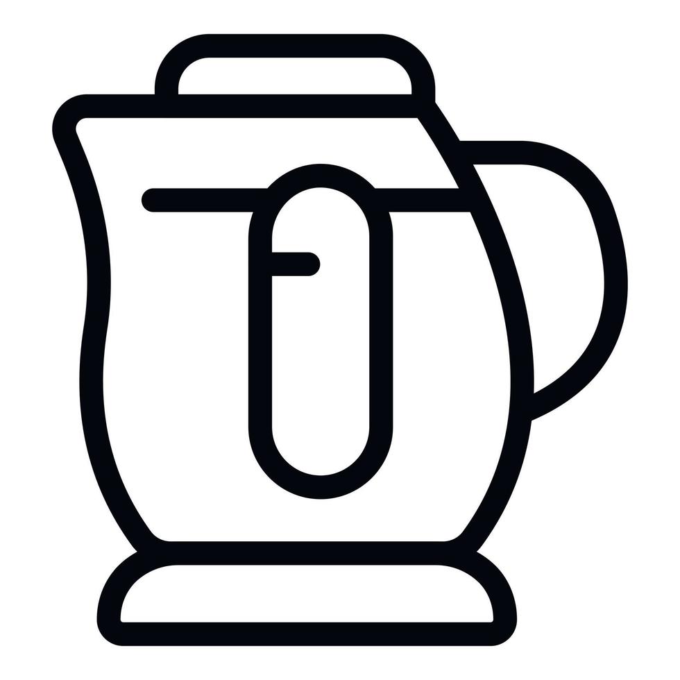 Appliance kettle icon outline vector. Water electric hot vector