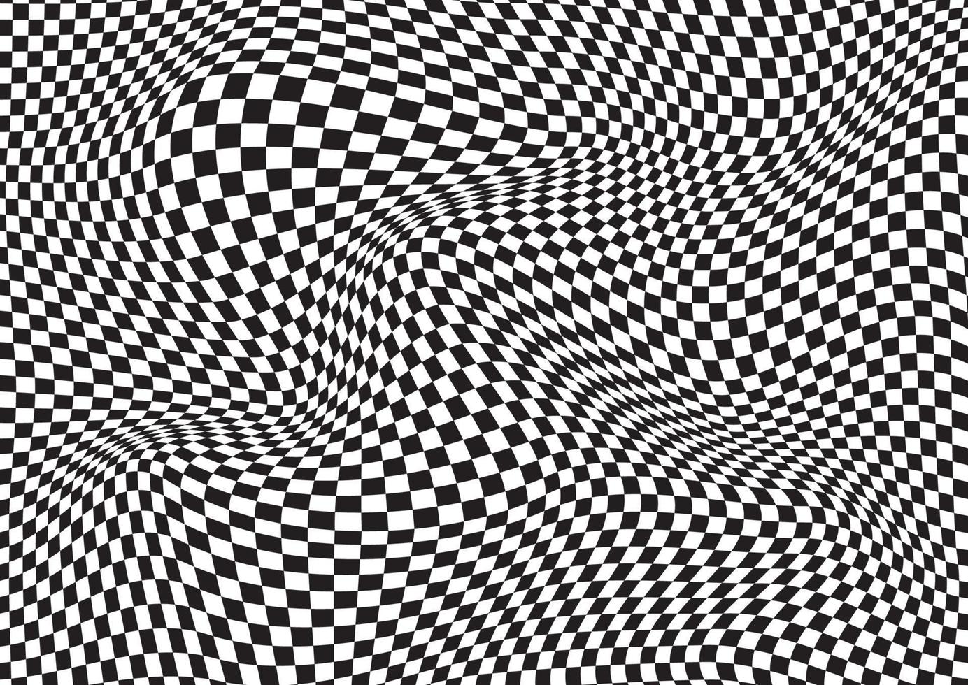 abstract optical illusion checker board background vector