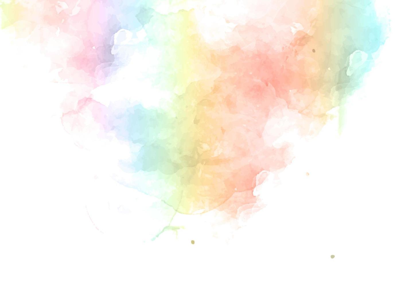 pastel coloured hand painted watercolour background vector