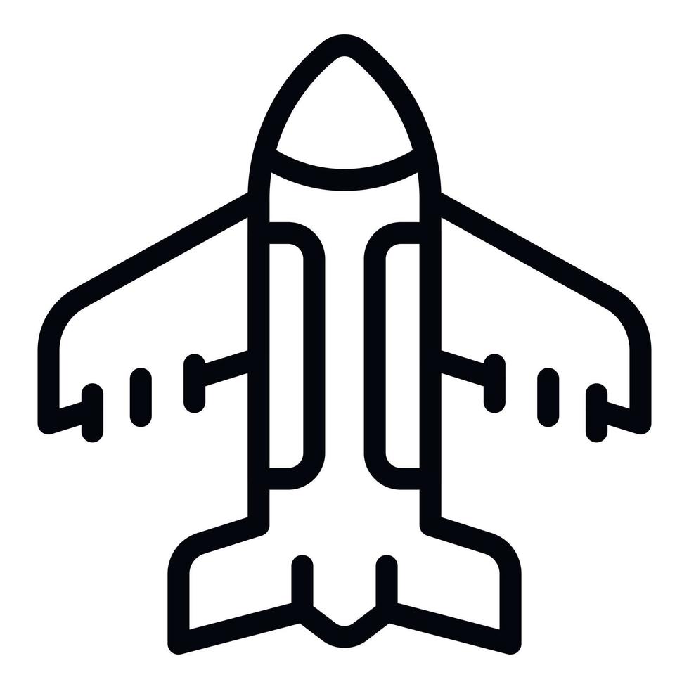 Airplane radio control icon outline vector. Remote toy vector