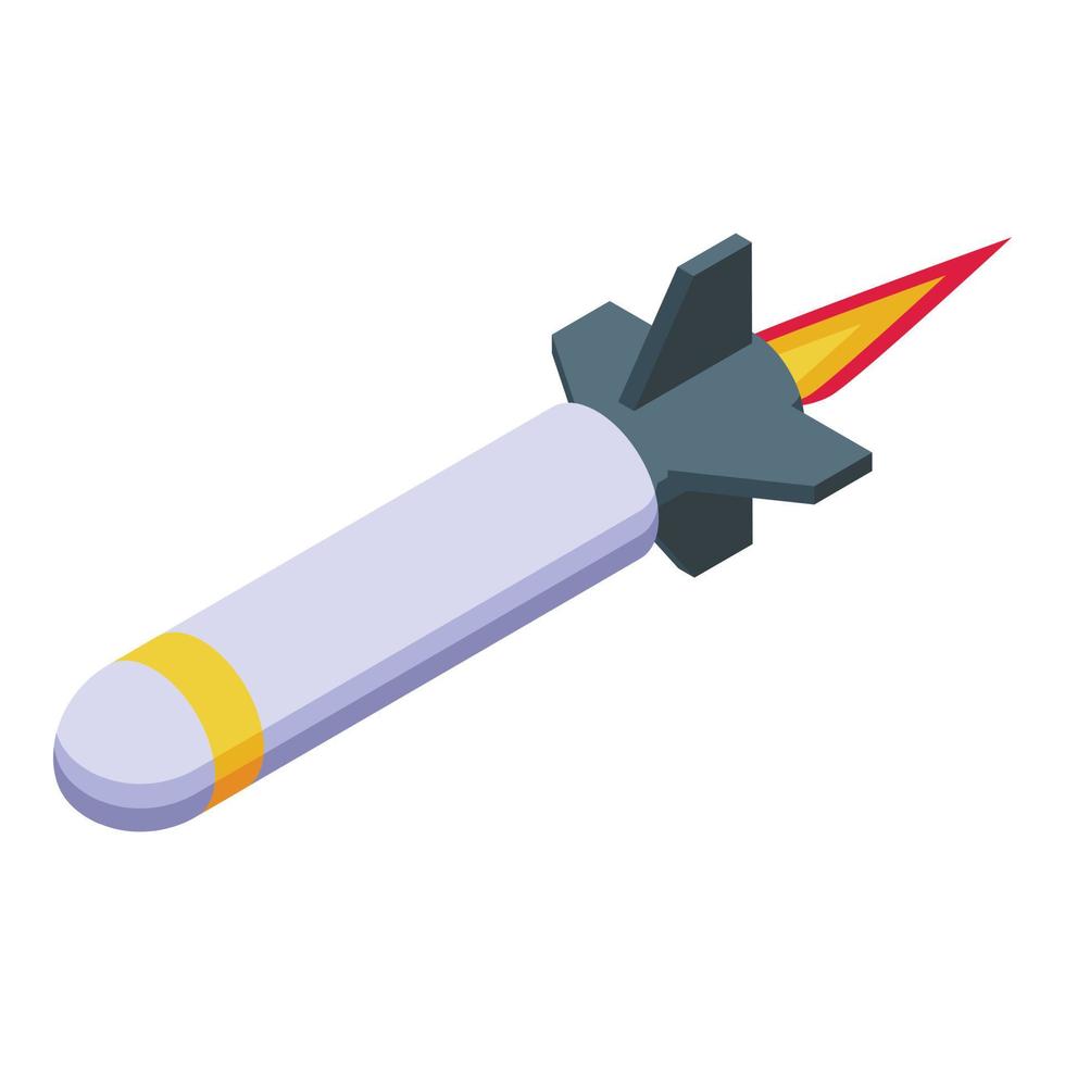 Bomb icon isometric vector. Bunker room vector
