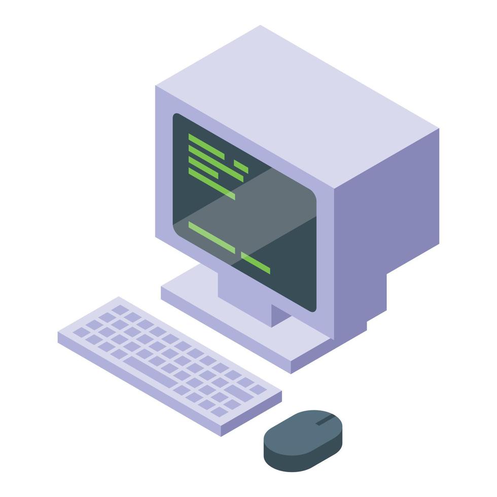 Bomb shelter computer icon isometric vector. Underground bunker vector