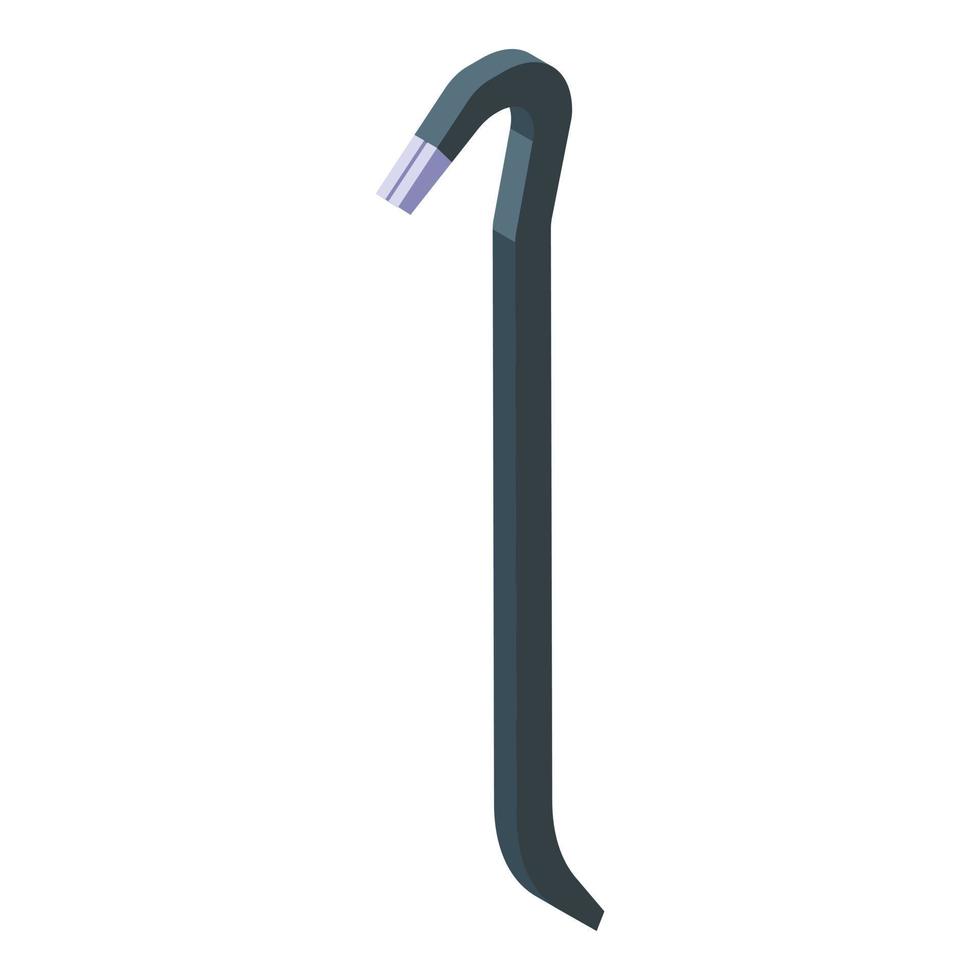 Construction crowbar icon isometric vector. Thief tool vector