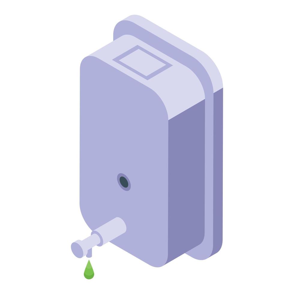 Wc soap dispenser icon isometric vector. Room sink vector