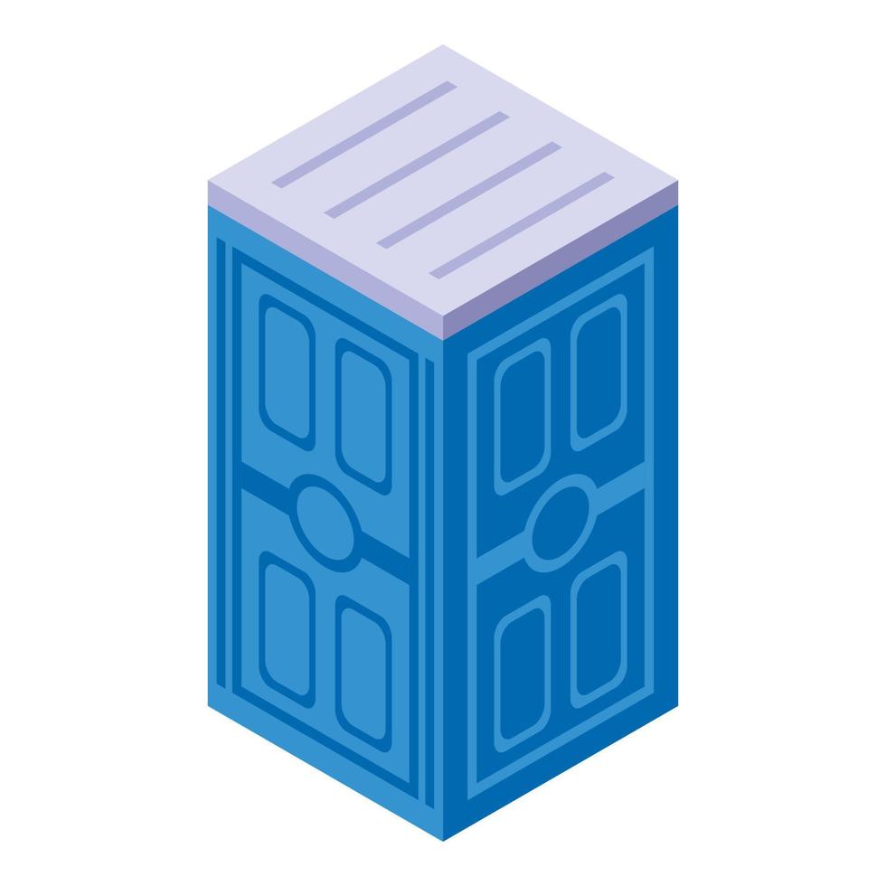 Toilet room box icon isometric vector. Public wc vector