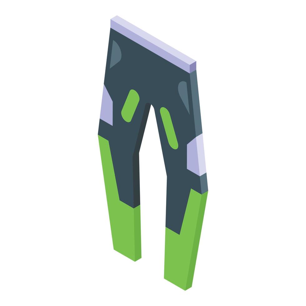 Motocross pants icon isometric vector. Dirt man vector