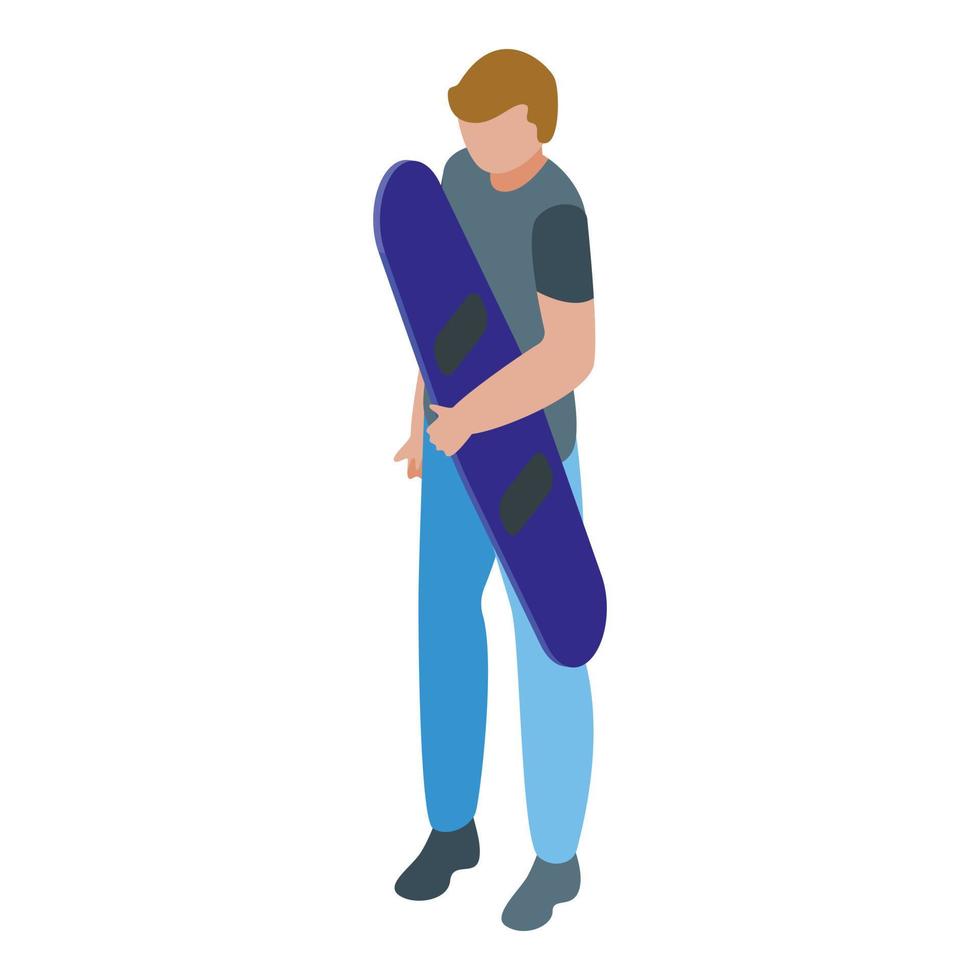 Surf board icon isometric vector. Wind surfing vector