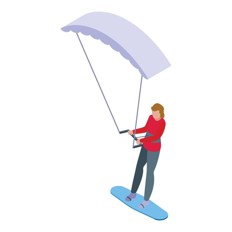 Action wave icon isometric vector. Wind surf vector