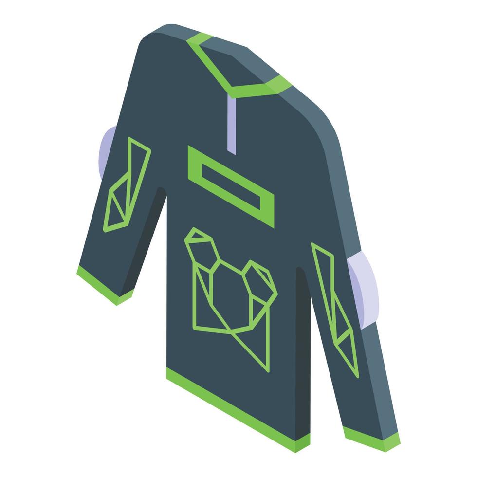 motocross chaqueta icono isométrica vector. bicicleta jinete vector