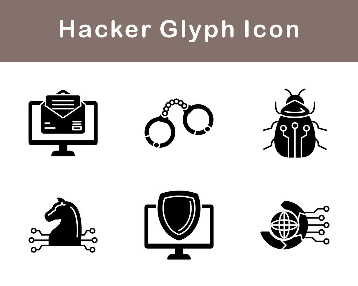 Hacker Vector Icon Set